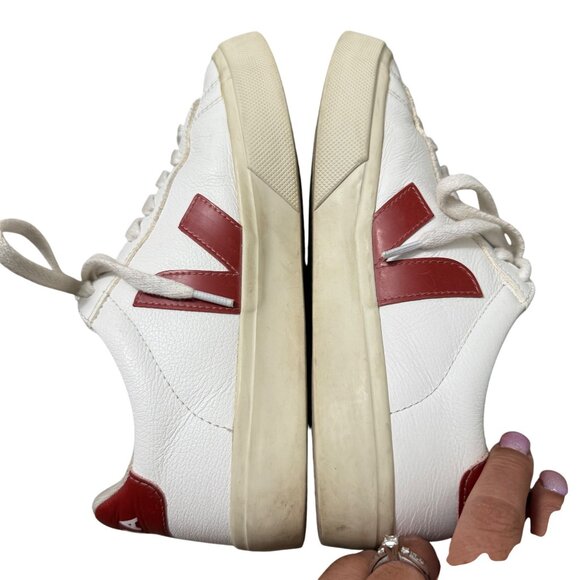 Veja Campo Leather White Canyon Low Top Sneaker Shoes Womens Size 6